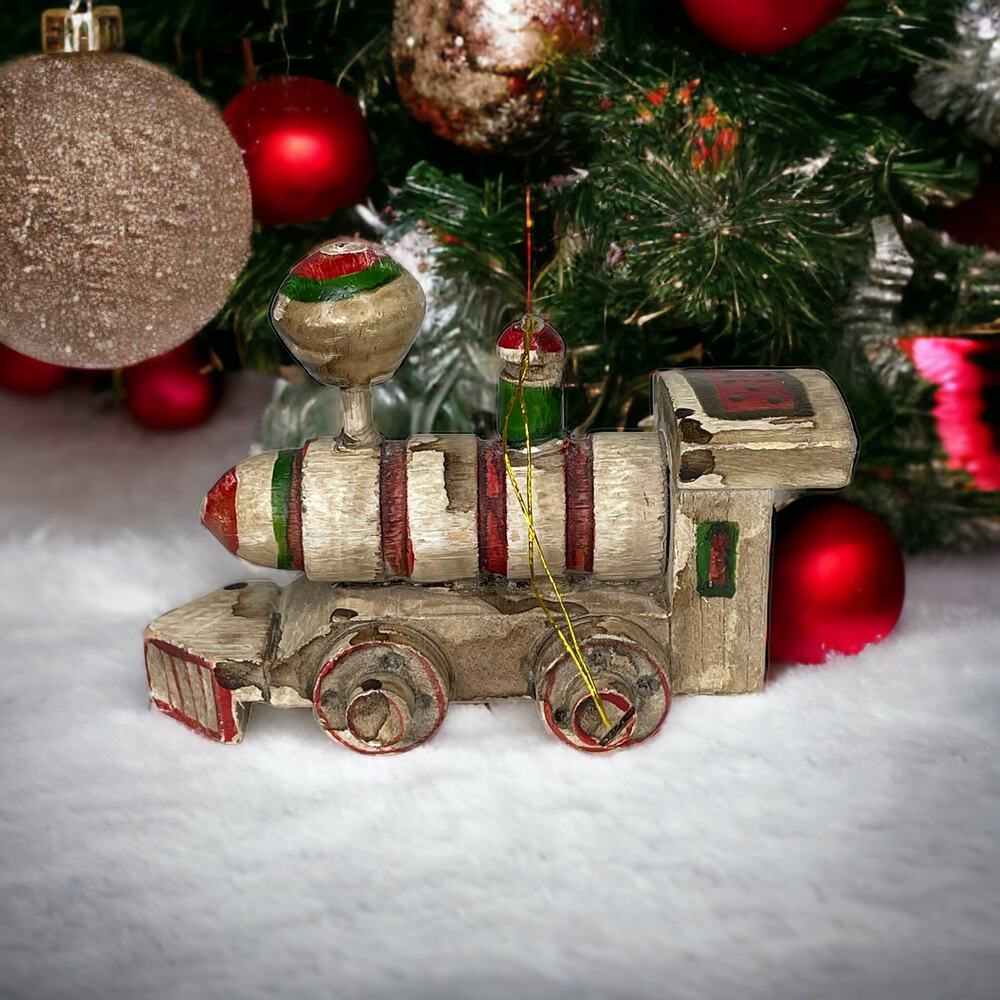 Vintage Enesco Train Engine Christmas Tree Ornament - Picture 10 of 10